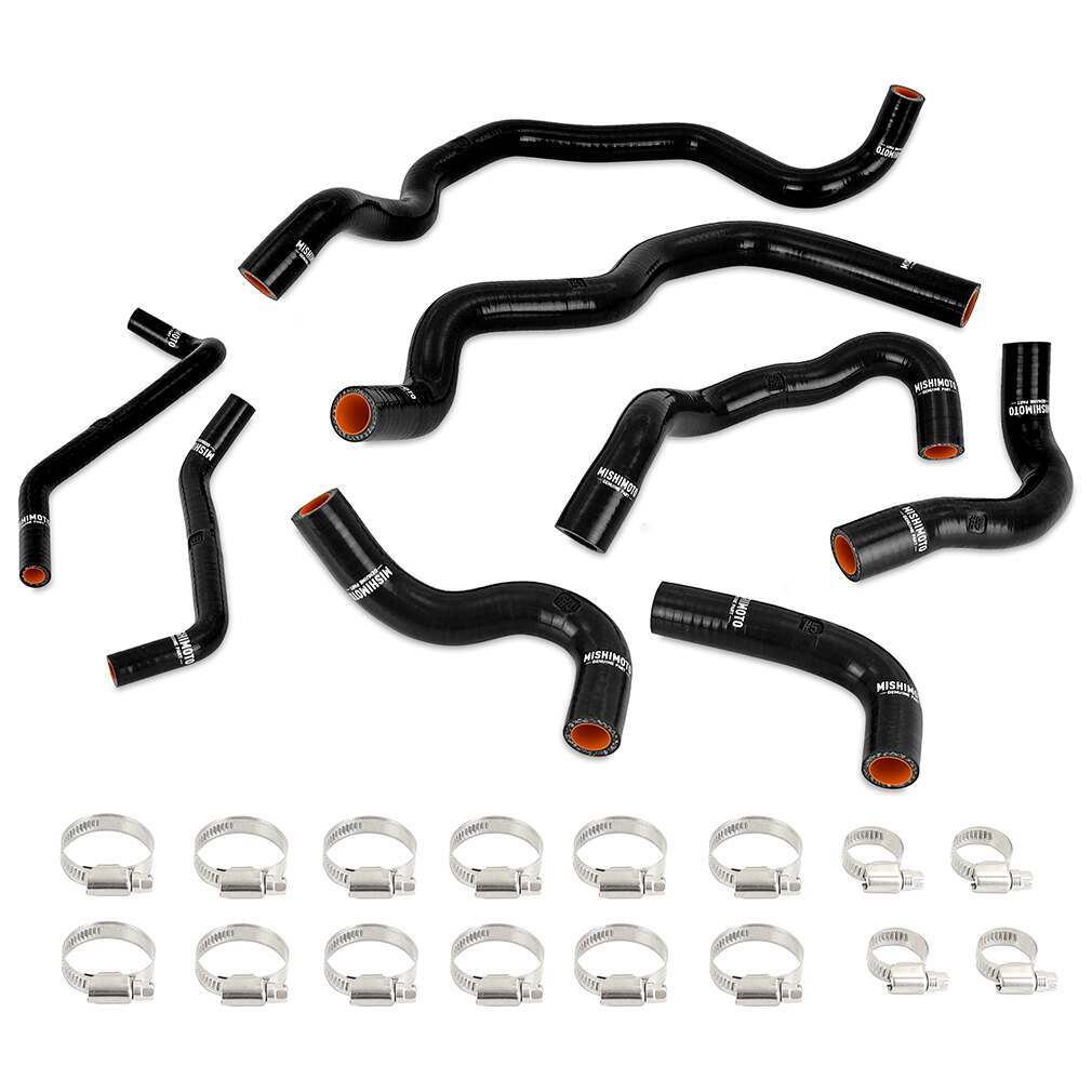 Mishimoto Silicone Intercooler Coolant Hose Kit, Fits Infiniti Q50/Q60 3.0T 2016+, Black - MMHOSE-Q50-16ANCBK