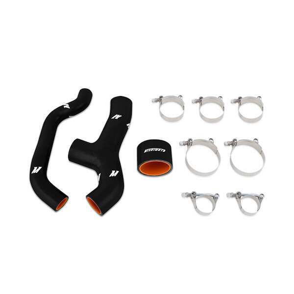 Mishimoto Subaru WRX 2006-2007/Forester XT 2004-2008 Silicone Intercooler Hoses, Black (2006-2007 Impreza,2006-2008 Forester) - MMHOSE-SUB-INT6BK