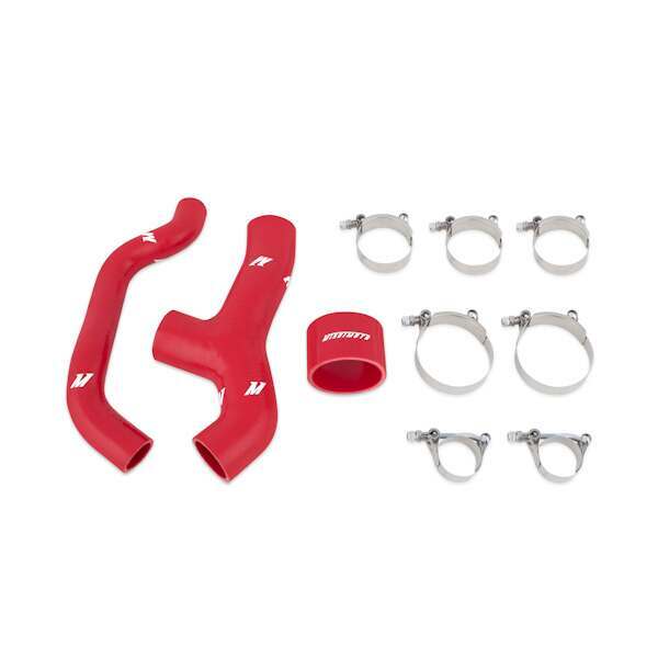 Mishimoto Subaru WRX 2006-2007/Forester XT 2004-2008 Silicone Intercooler Hoses, Red (2006-2008 Forester,2006-2007 Impreza) - MMHOSE-SUB-INT6RD