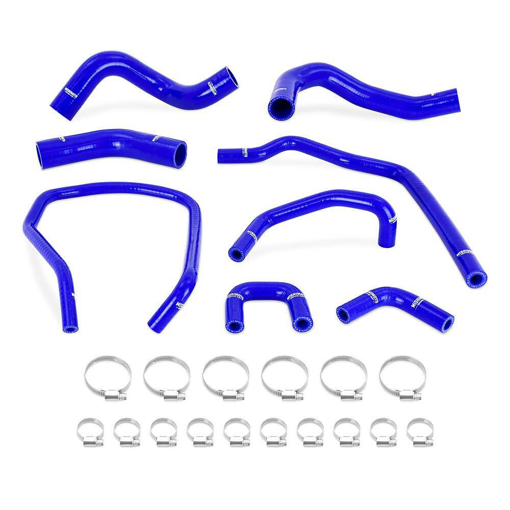 Mishimoto Silicone Radiator & Heater Hose Kit, Fits Nissan Titan 5.6L 2004-2014, Blue (2004-2014 QX56, Armada, Titan) - MMHOSE-TTN-04BL