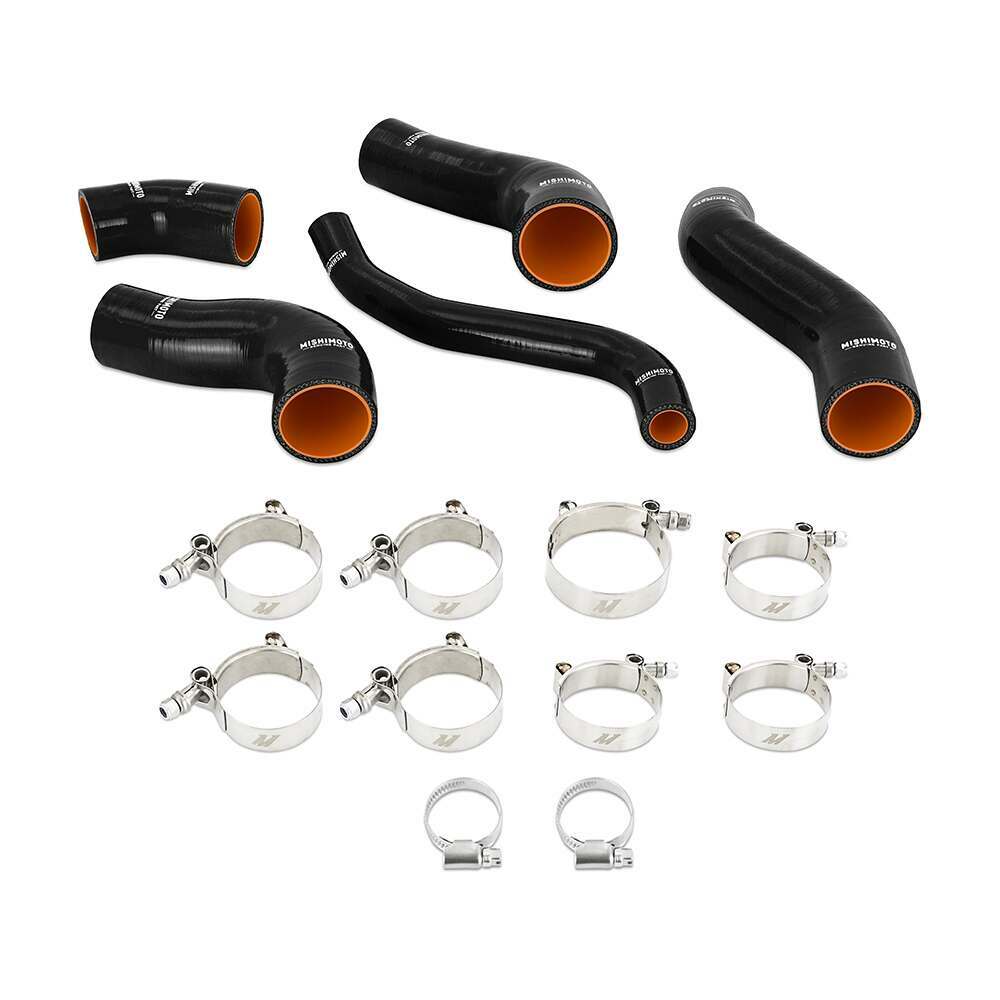 Mishimoto Silicone Intercooler Hose Kit, Fits Hyundai Veloster Turbo 2013-2017, Black - MMHOSE-VLSTR-13TBK