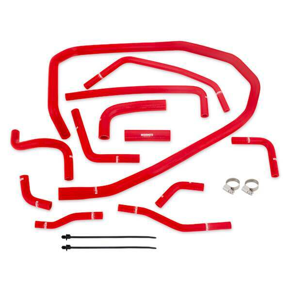 Mishimoto Subaru WRX Silicone Ancillary Hose Kit, Red, 2015+ (2015-2018 WRX) - MMHOSE-WRX-15ANCRD