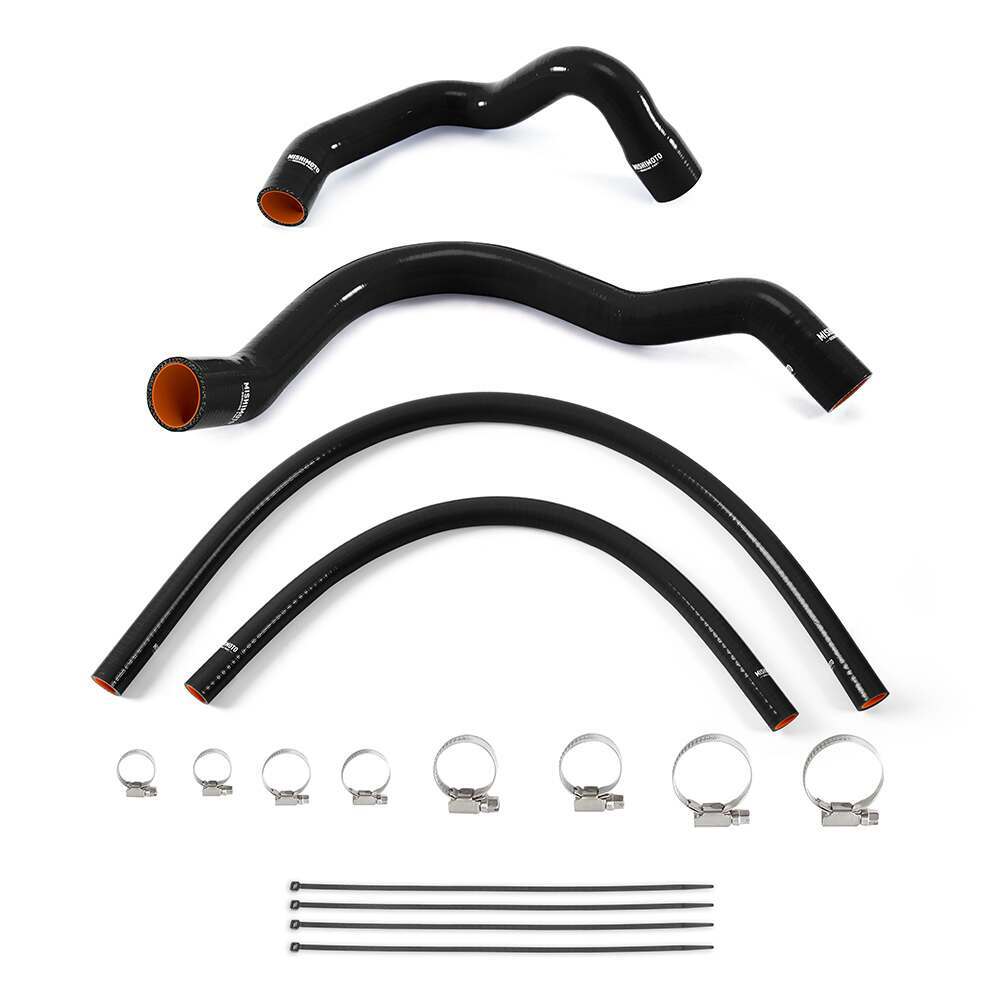 Mishimoto Jeep Cherokee XJ 4.0L Silicone Radiator and Heater Hose Kit, Black (1991-2001 Cherokee) - MMHOSE-XJ6-92KBK