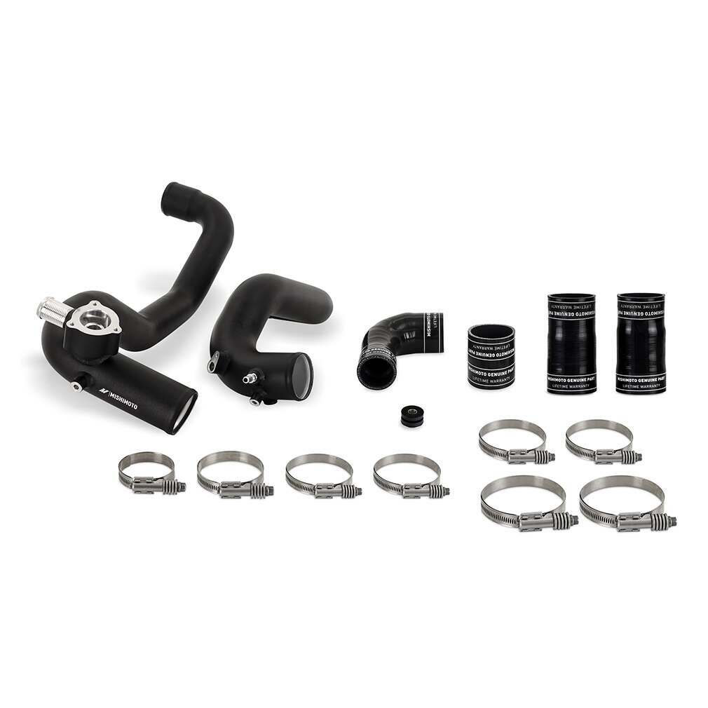 Mishimoto High-Mount Intercooler Pipe Upgrade Kit, Fits Ford Bronco 2.3L 2021+, Black - MMICP-BR23-21UHBK