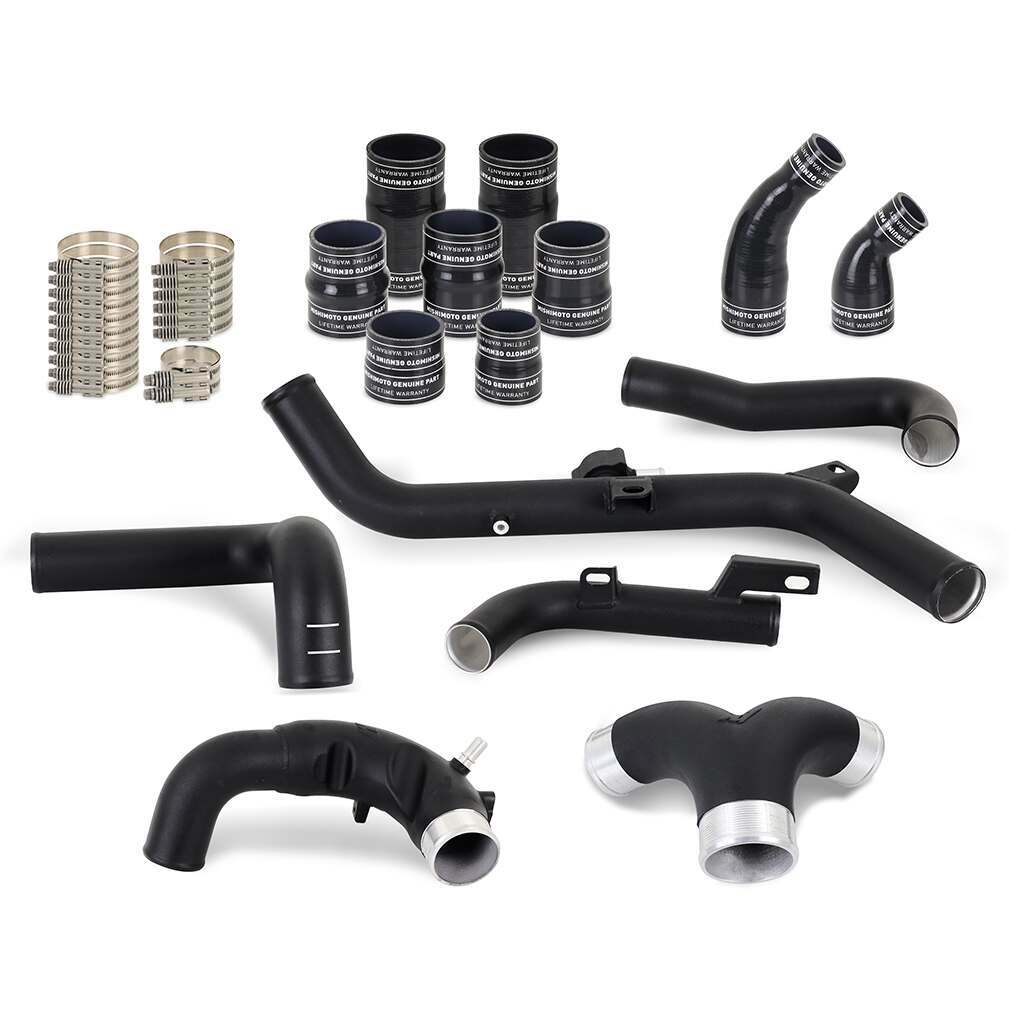 Mishimoto High-Mount Intercooler Pipe Upgrade Kit, Fits Ford Bronco 2.7L 2021+ - MMICP-BR27-21UHBK