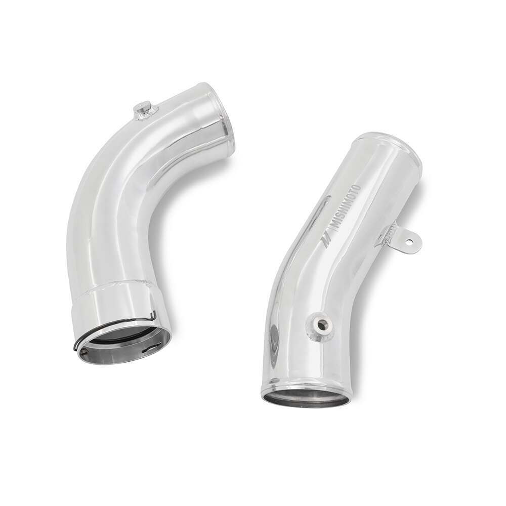 Mishimoto Cold-Side Intercooler Pipe and Boot Kit, fits 6.6L Duramax L5P '17-'19, Polished - MMICP-DMAX-17CP