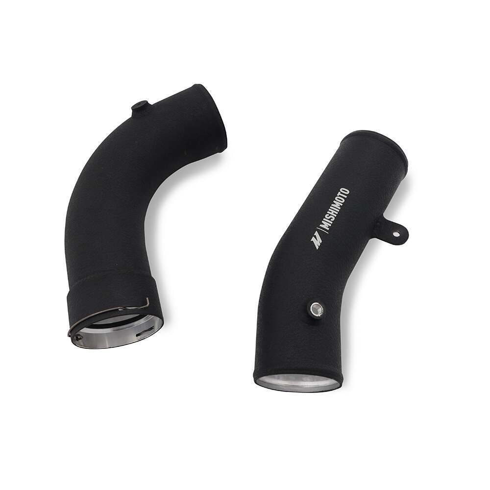 Mishimoto Cold-Side Intercooler Pipe and Boot Kit, fits 6.6L Duramax (L5P) '17-'19, Black - MMICP-DMAX-17CWBK