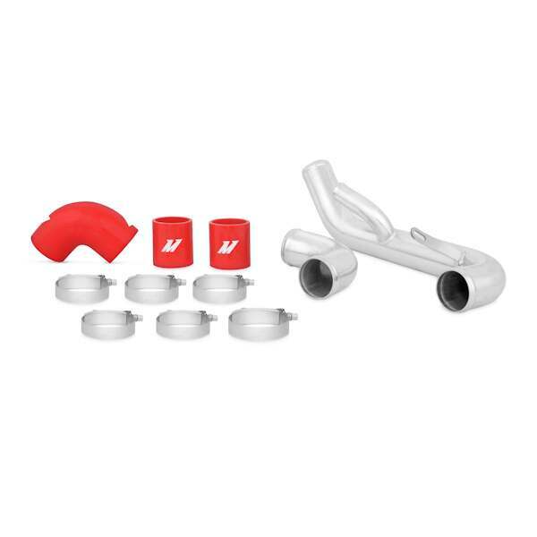 Mishimoto Mitsubishi Lancer Evolution X Lower Intercooler Pipe Kit, Red, 2008+ (2008-2014 Lancer) - MMICP-EVO-10LRD