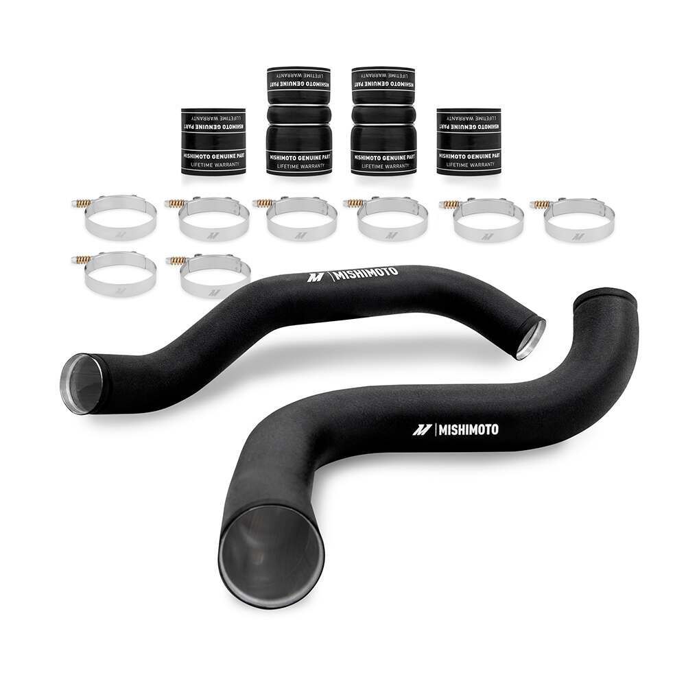 Mishimoto Ford 7.3L Powerstroke Intercooler Pipe And Boot Kit, 1999-2003 (1999-2003 F-350 Super Duty) - MMICP-F2D-99KWBK