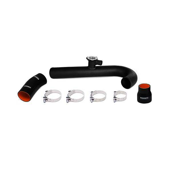 Mishimoto 2015 Mustang 2.3L Ecoboost Hot Side Intercooler Pipe Kit (Wrinkle Black)
