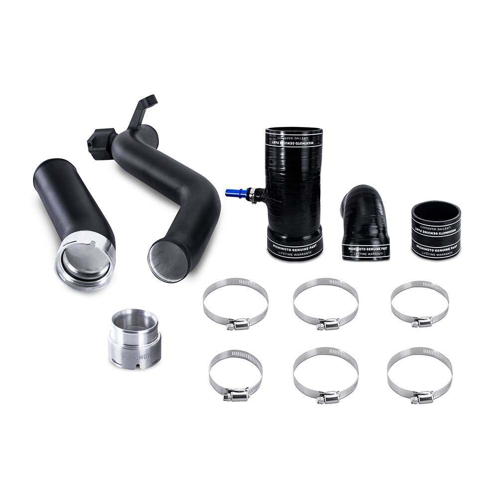 Mishimoto Intercooler Pipe And Boot Kit, Fits Ford Ranger 2.3L 2019+, Micro-Wrinkle Black (2019-2021 Ranger) - MMICP-RGR-19KMWBK