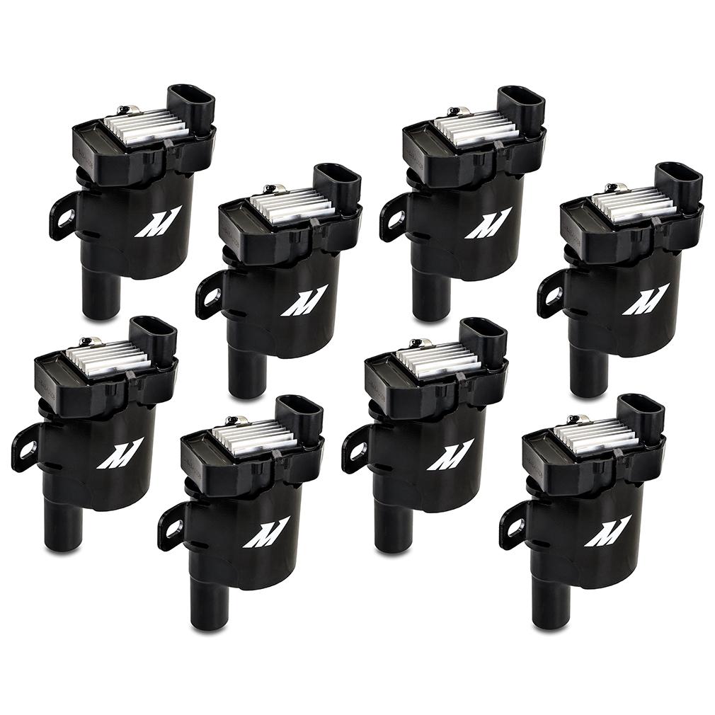 Mishimoto Ignition Coil Fits GM L-Series Truck Engines (Heatsink Style) 1999-2007 8-Pack (1999-2007 Chevrolet, GMC, Hummer, Isuzu, Buick, Cadillac Fitment) - MMIG-LSHS-9908