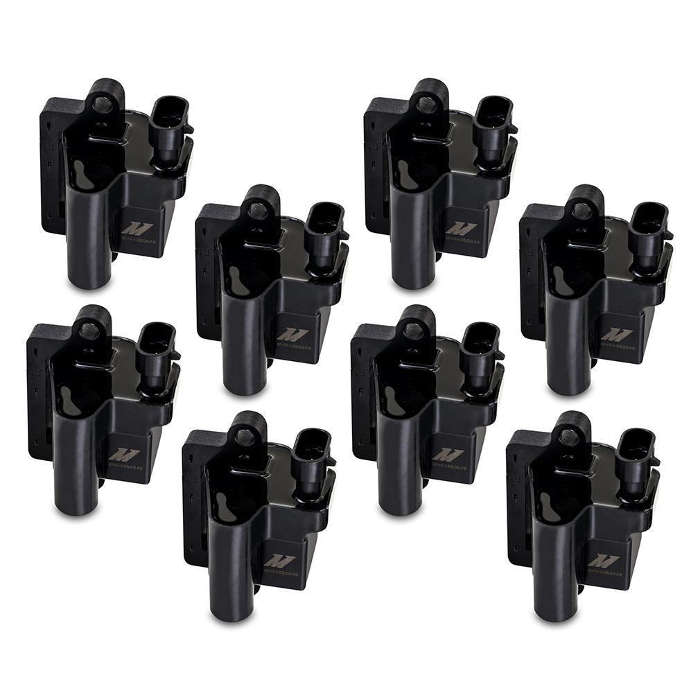 Mishimoto Ignition Coil Fits GM L-Series Truck Engines 1999-2007 Set Of 8 (1999-2007 Chevrolet, GMC, Hummer, Cadillac Fitment) - MMIG-LSSQ-9908