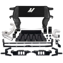Mishimoto High-Mount Intercooler Kit, 2021+ Ford Bronco 2.3L, Black Core, Polished Pipes - MMINT-BR23-21HKBKP