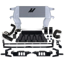 Mishimoto High-Mount Intercooler Kit, 2021+ Ford Bronco 2.3L, Silver Core, Black Pipes - MMINT-BR23-21HKSLBK