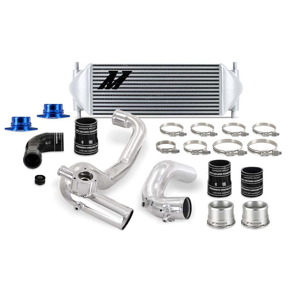 Mishimoto Performance Intercooler Kit, Ford Bronco 2.3L '21+, Silver Ic, Polished Ic Pipes - MMINT-BR23-21KPSL