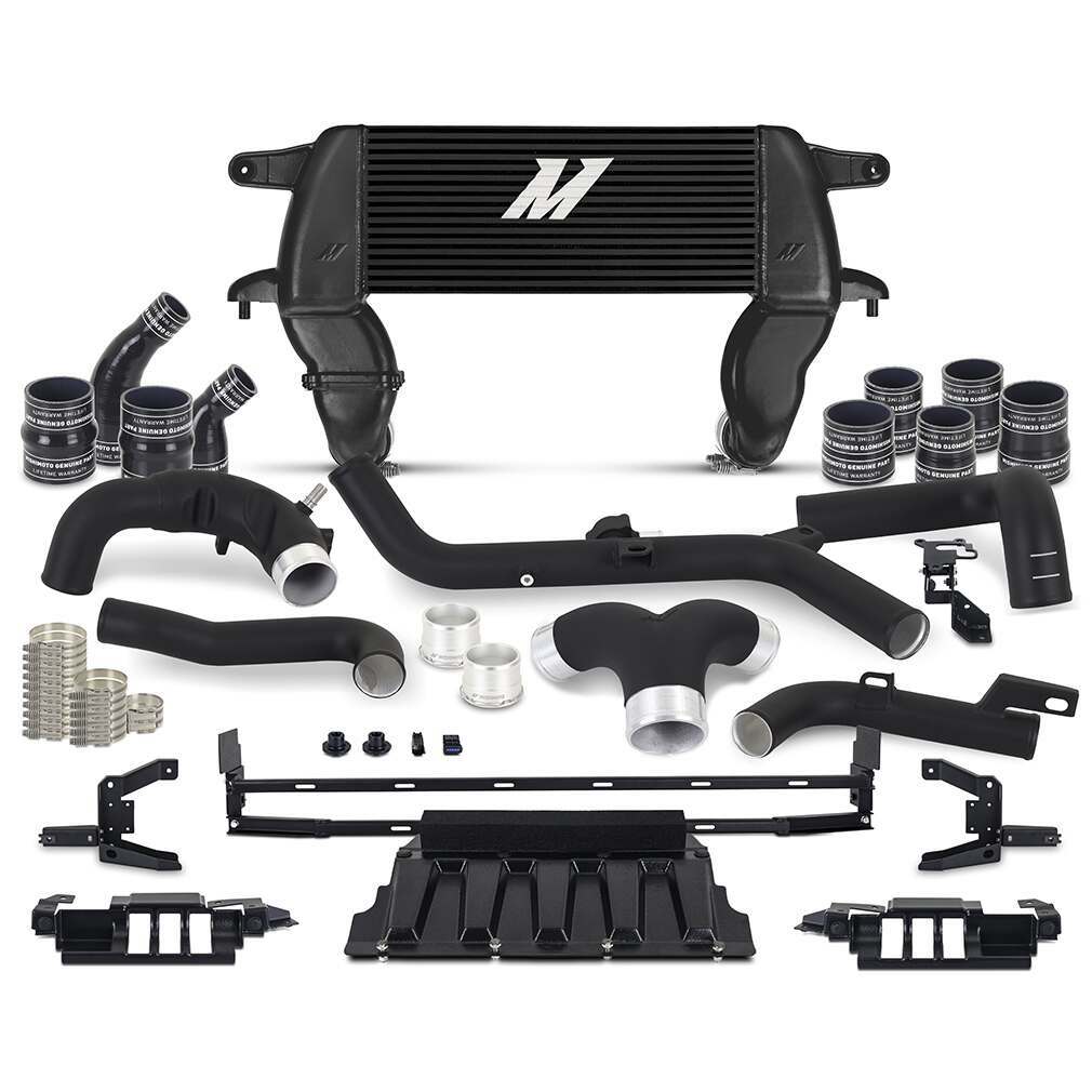 Mishimoto High-Mount Intercooler Kit, Fits 2021+ Ford Bronco 2.7L, Black Intercooler - MMINT-BR27-21HKBKBK