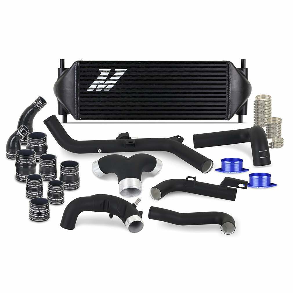 Mishimoto Intercooler Kit - Black Core / Black Pipes (2021-2025 Bronco 2.7L) - MMINT-BR27-21KBBK