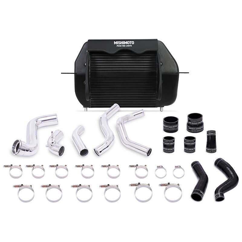 MISHIMOTO MMINT-F150-11KPBK 2011-2014 FORD F-150 ECOBOOST PERFORMANCE INTERCOOLER KIT (BLACK INTERCOOLER / POLISHED PIPES)