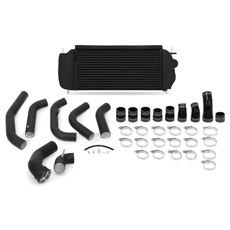 MISHIMOTO MMINT-F35T-15KBBK 2015-2016 FORD F-150 3.5L ECOBOOST PERFORMANCE INTERCOOLER KIT (BLACK INTERCOOLER / WRINKLE BLACK PIPES)