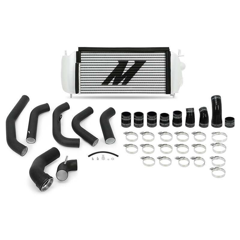 MISHIMOTO MMINT-F35T-15KBSL 2015-2016 FORD F-150 3.5L ECOBOOST PERFORMANCE INTERCOOLER KIT (SILVER INTERCOOLER / WRINKLE BLACK PIPES)