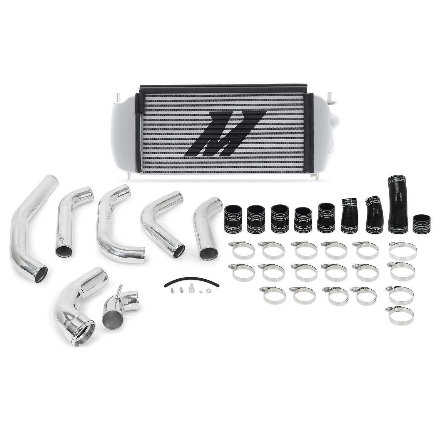 MISHIMOTO MMINT-F35T-15KPSL 2015-2016 FORD F-150 3.5L ECOBOOST PERFORMANCE INTERCOOLER KIT (SILVER INTERCOOLER / POLISHED PIPES)