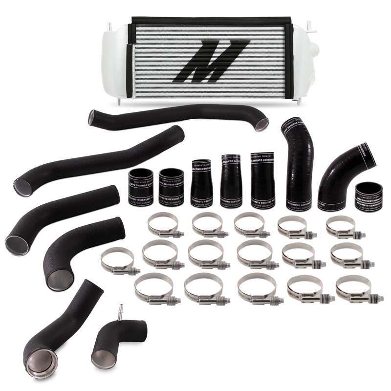 MISHIMOTO MMINT-F35T-17KBSL 2017+ FORD F-150 3.5L ECOBOOST PERFORMANCE INTERCOOLER KIT (BLACK INTERCOOLER / POLISHED PIPES)