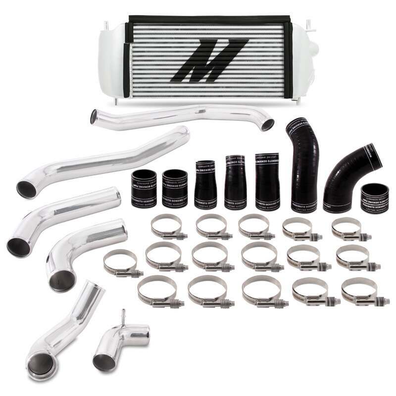 MISHIMOTO MMINT-F35T-17KPSL 2017+ FORD F-150 3.5L ECOBOOST PERFORMANCE INTERCOOLER KIT (SILVER INTERCOOLER / POLISHED PIPES)