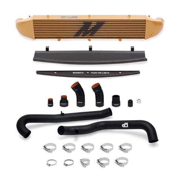 Mishimoto Ford Fiesta ST Performance Intercooler Kit, 2014-2019 Black Pipes, Gold Cooler (2014-2016 Fiesta) - MMINT-FIST-14KBG
