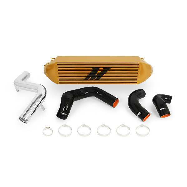 Mishimoto Ford Focus ST Intercooler Kit, 2013-2018, Gold Cooler, Polished Pipes (2013-2018 Focus) - MMINT-FOST-13KPGD