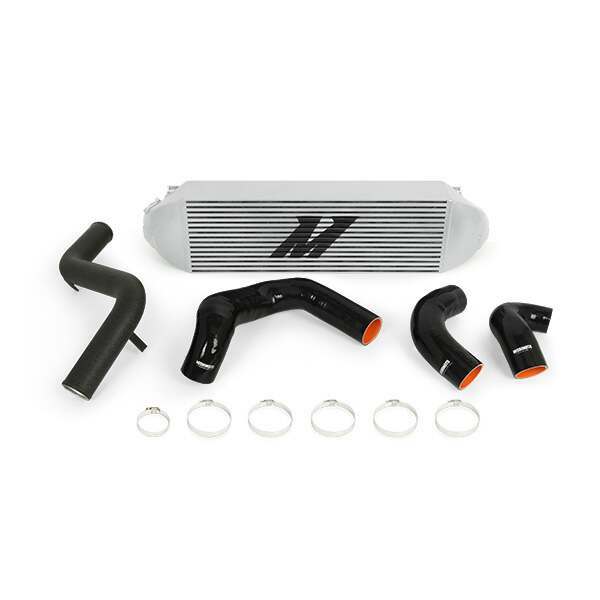 Mishimoto Ford Focus ST Intercooler Kit, 2013-2018, Silver Cooler, Black Pipes - MMINT-FOST-13KBSL