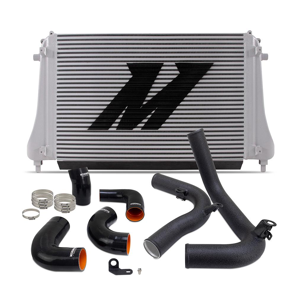 Mishimoto Performance Intercooler Kit Fits Volkswagen GTi Mk8 (Mqb) 2022+ Wrinkle Black (2019-2024 GTI, A3, A3 Quattro, TT Quattro) - MMINT-MK8-22KWBK