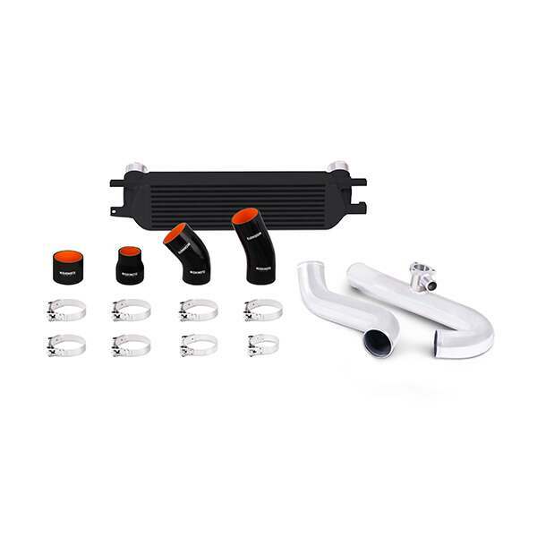 Mishimoto 15-17 Mustang Ecoboost Intercooler Kit - Black Core Polished Pipes