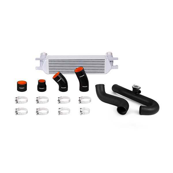 Mishimoto 15-17 Mustang Ecoboost Intercooler Kit - Silver Core Black Pipes