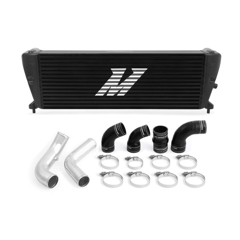 Mishimoto Ford Ranger 3.2L Diesel Intercooler Kit, 2011+, Black Intercooler Polished Pipe - MMINT-RGR-11KBKP