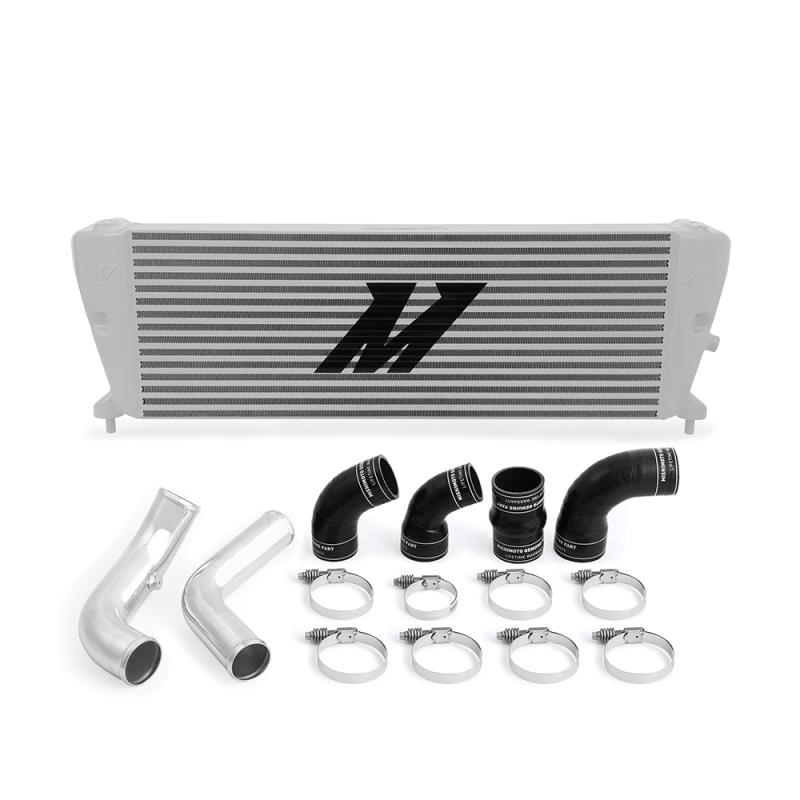 Mishimoto Ford Ranger 3.2L Diesel Intercooler Kit, 2011+, Silver Cooler Polished Pipes - MMINT-RGR-11KSLP