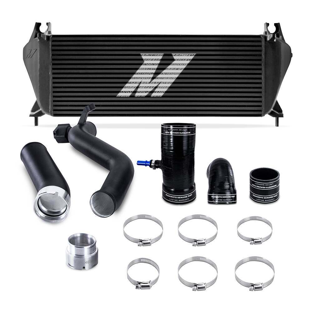 Mishimoto Intercooler Kit, fits Ford Ranger 2.3L 2019+, Black Intercooler, Black Pipes (2019-2022 Ranger) - MMINT-RGR-19KBKBK