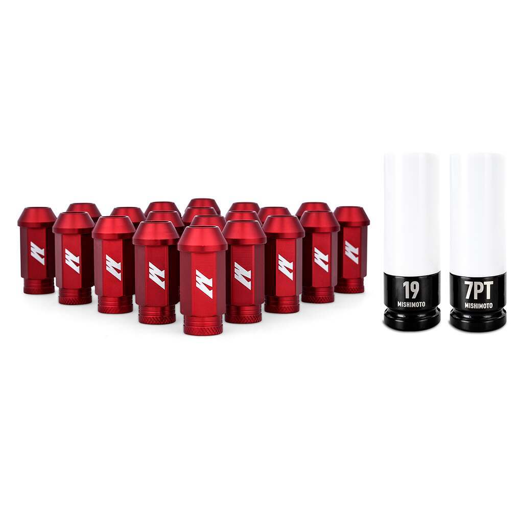 Mishimoto Aluminum Locking Lug Nuts M12X1.25, 20pc Set, Blue - MMLG-125-20LRD