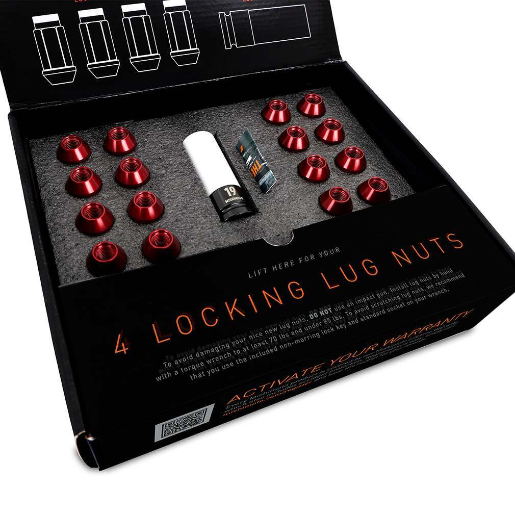 Mishimoto Aluminum Locking Lug Nuts M12X1.5, 20pc Set, Silver - MMLG-15-20LSL