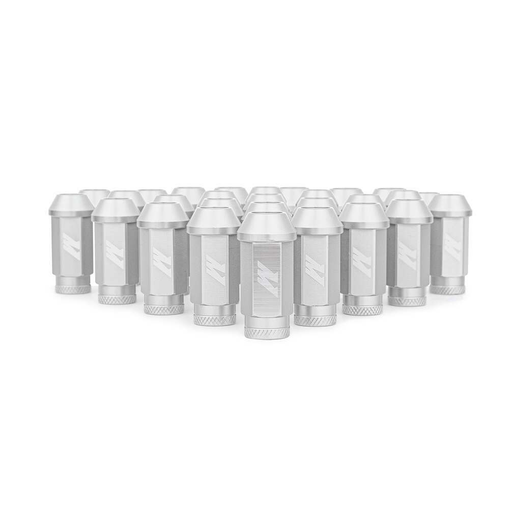 Mishimoto Aluminum Locking Lug Nuts, M12 X 1.5, Fits Ford Bronco 2021+, Silver - MMLG-15-27LSL