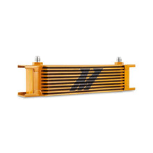 Mishimoto Universal 10-Row Oil Cooler, -6AN, Gold - MMOC-10-6GD