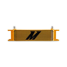 Mishimoto Universal 10-Row Oil Cooler, -8An, Gold - MMOC-10-8GD
