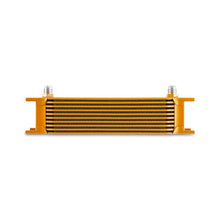 Mishimoto Universal 10-Row Oil Cooler, -8An, Gold - MMOC-10-8GD