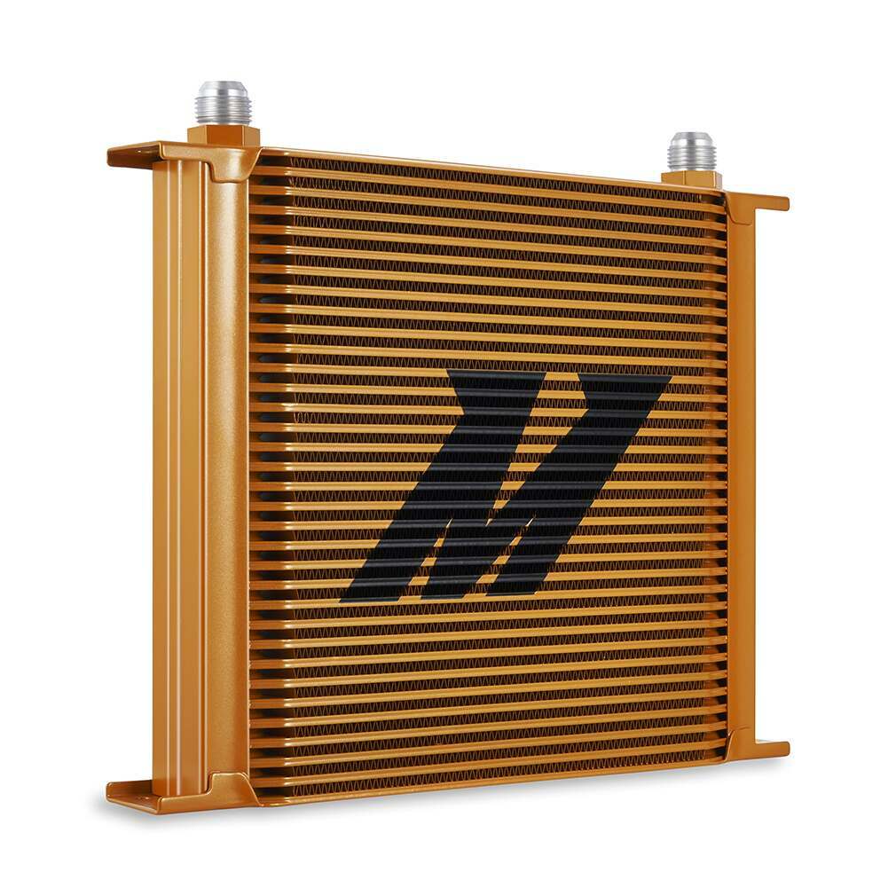 Mishimoto Universal 34-Row Oil Cooler, Gold - MMOC-34GD