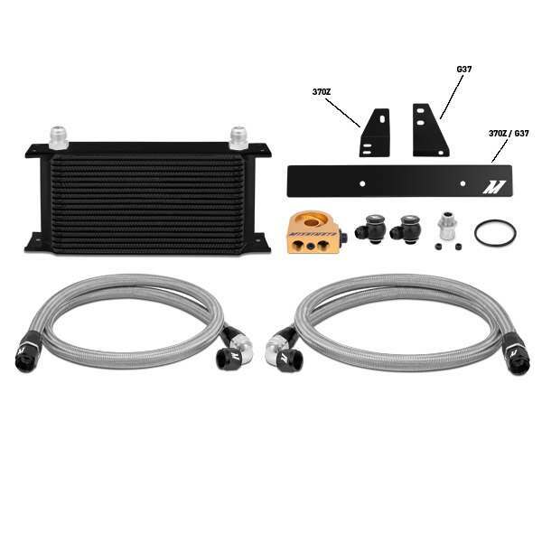 Mishimoto Nissan 370Z, 2009+/Infiniti G37, 2008+ (Coupe only) Thermostatic Oil Cooler Kit (2009-2013 370Z,2008-2013 G37) - MMOC-370Z-09T