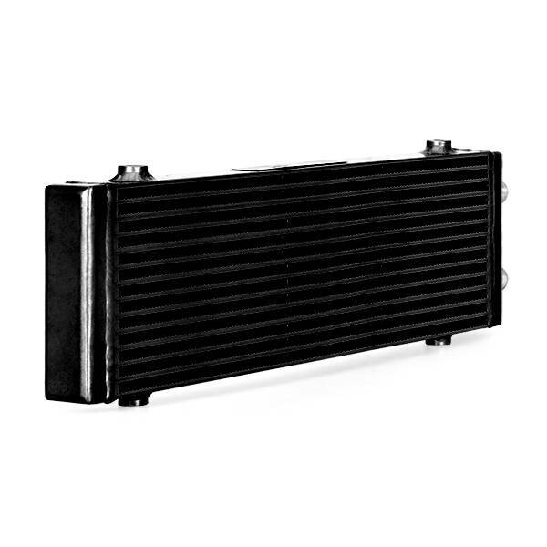 Mishimoto Universal Dual Pass Bar &amp; Plate Oil Cooler, Large - MMOC-DP-LBK