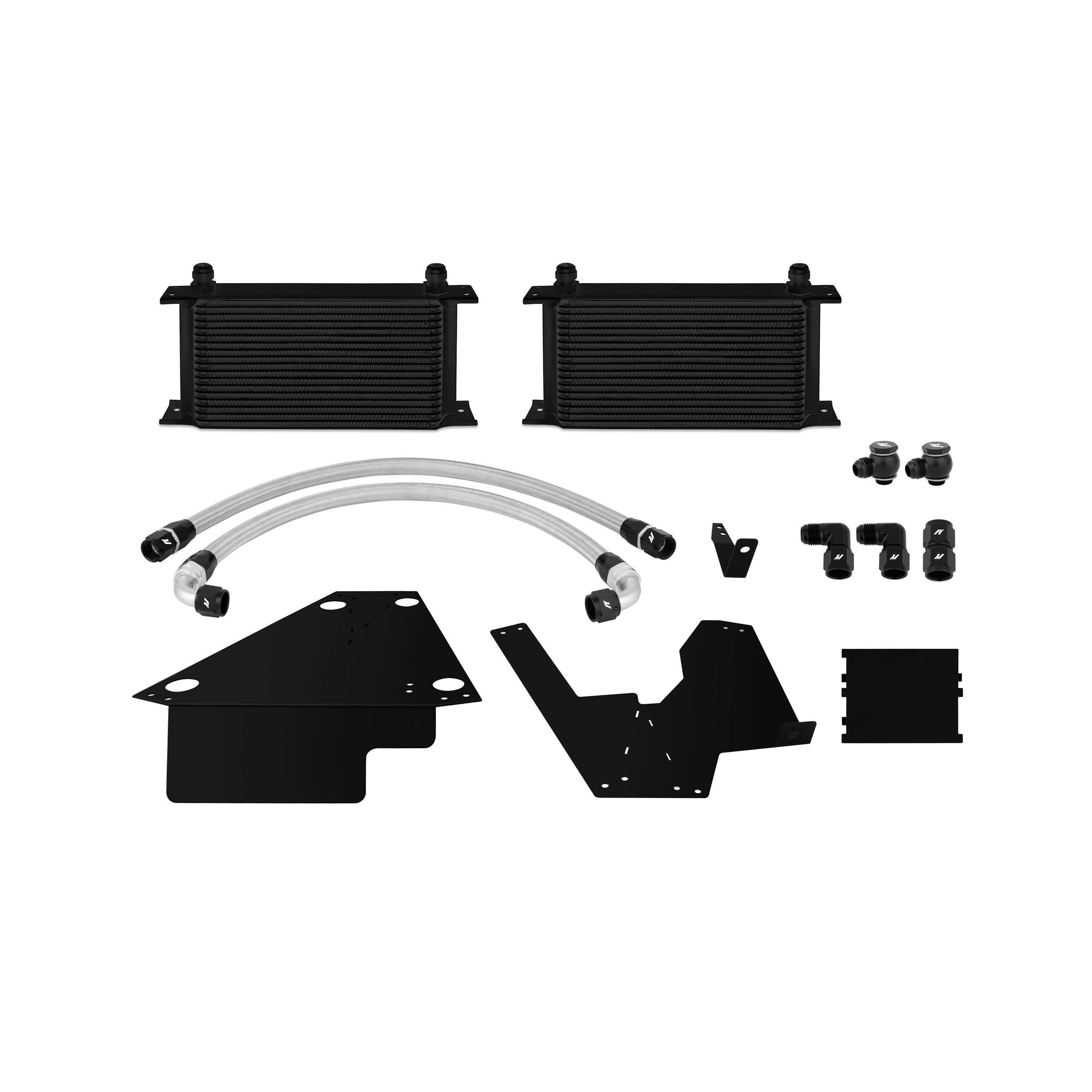 Mishimoto Mitsubishi Lancer Evolution X Black Oil Cooler Kit, 2008+ (2008-2014 Lancer) - MMOC-EVO-08BK