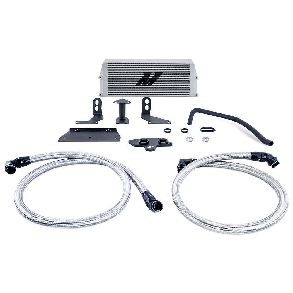 Mishimoto Performance Oil Cooler, Fits Ford 6.7L Powerstroke 2011-2019, Silver - MMOC-F2D-11KSL