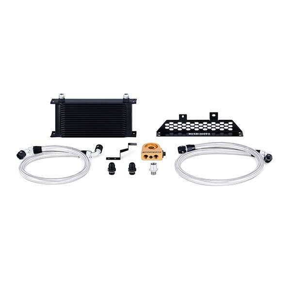 Mishimoto Ford Focus ST Oil Cooler Kit, 2013-2018 Black Thermostatic (2013-2015 Focus) - MMOC-FOST-13TBK