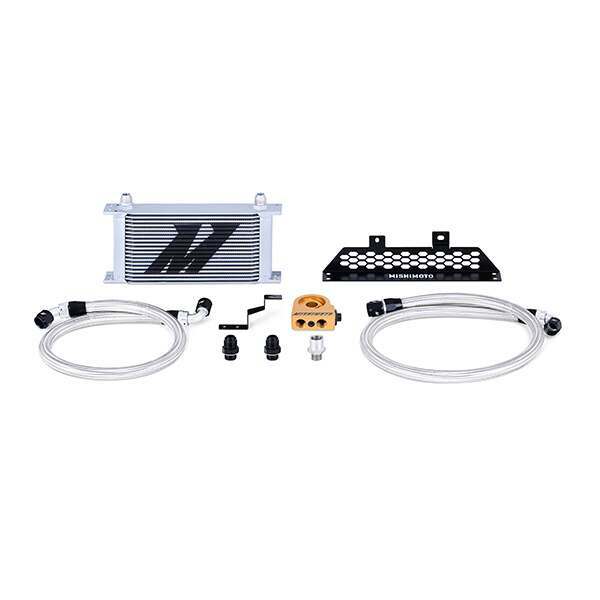 Mishimoto Ford Focus ST Oil Cooler Kit, 2013-2018 Silver Thermostatic (2013-2015 Focus) - MMOC-FOST-13T